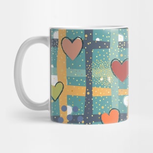 Sweet Pattern with Heart Mug